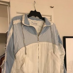 Lavon Vintage Blue & White Jacket